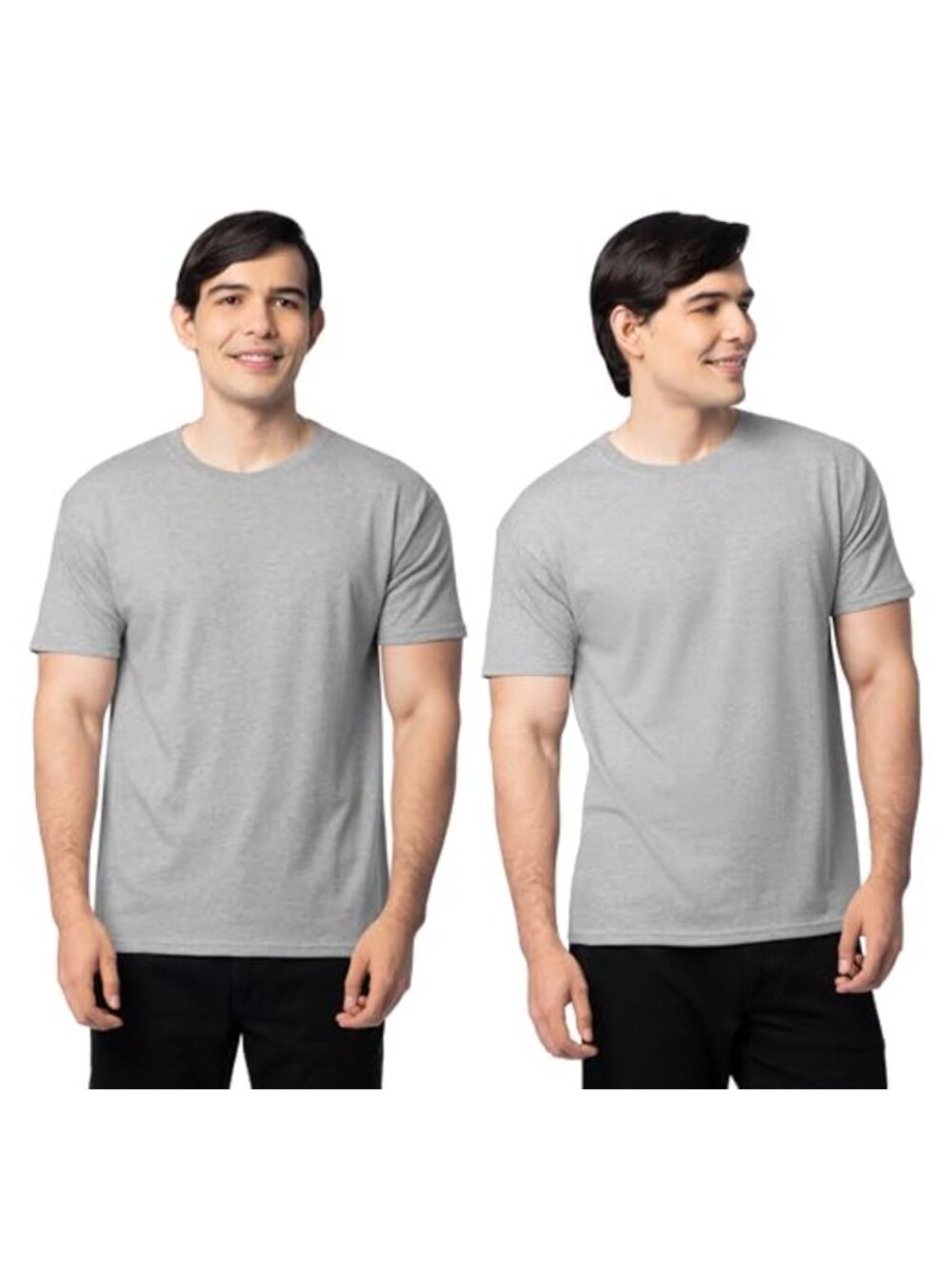EverSoft Cotton Mens Short Sleeve Crew Neck T-Shirts 2 Pack